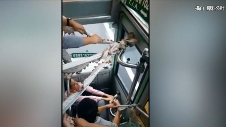 台版屍速列車？多人圍客運「布條綁門」是因為...