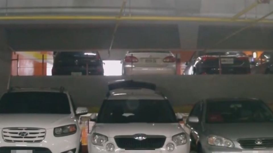 不怕賣場車格小 超強車主「爬後車廂」進出