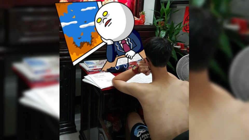 找不到合適的地方讀書 他竟向觀音菩薩「擲筊」借桌子!