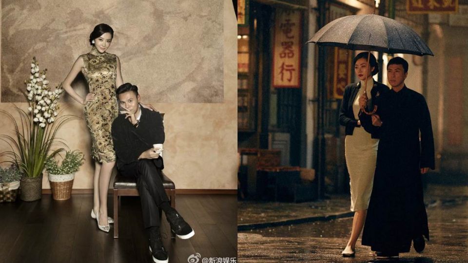 【圖輯】熊黛林婚紗曝光！金色旗袍化身「葉問嫂」：有人保護我啦