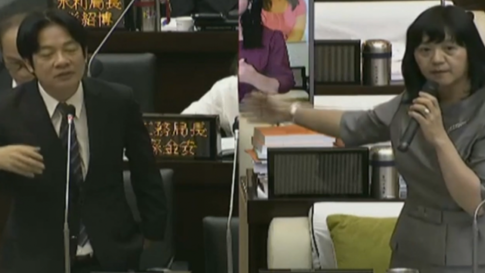 議員翻民進黨跑票家務事 賴清德冒火爆舌戰