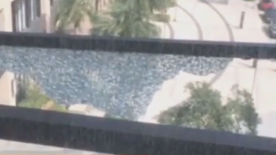 北大特區大廈7樓降玻璃雨 兩年6度從天而降