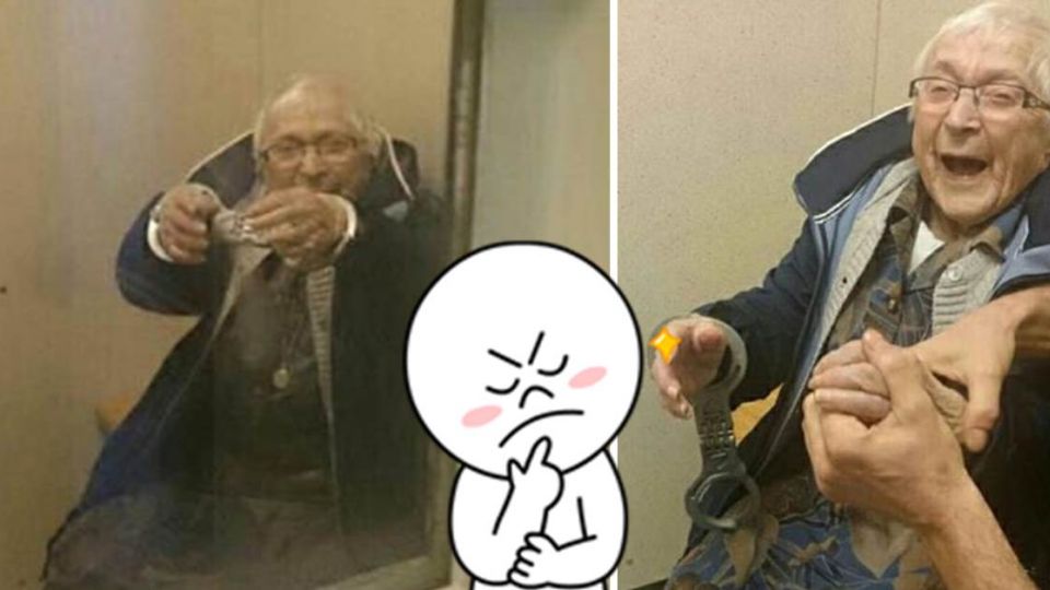 99歲老奶奶被「上銬逮捕」！原因竟連警察都一頭霧水？