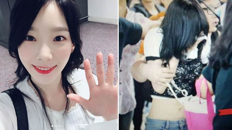 【影片】被亂摸胸、屁股！太妍機場崩潰大哭 警衛一肩扛著走