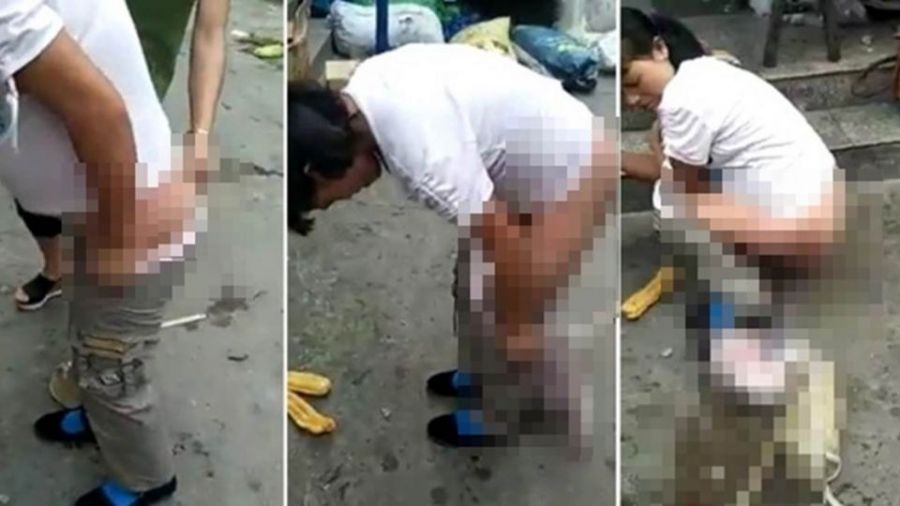 【更新】嚇!她眾人面前脫褲 雙腿間「掉出嬰兒」小手抓臍帶掙扎