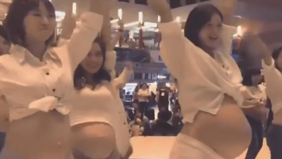 卸貨前好孕時刻 Janet揪孕媽咪快閃熱舞