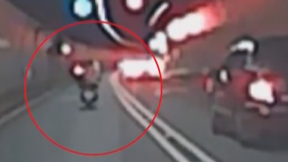 偷機車上國道 竊賊雪隧亂竄棄車遭逮