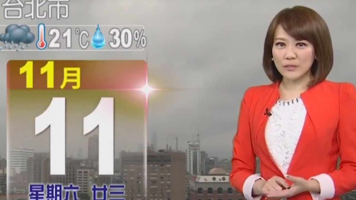 【2017/11/11】東北風增 北台高溫24-25度 中南部30-31度