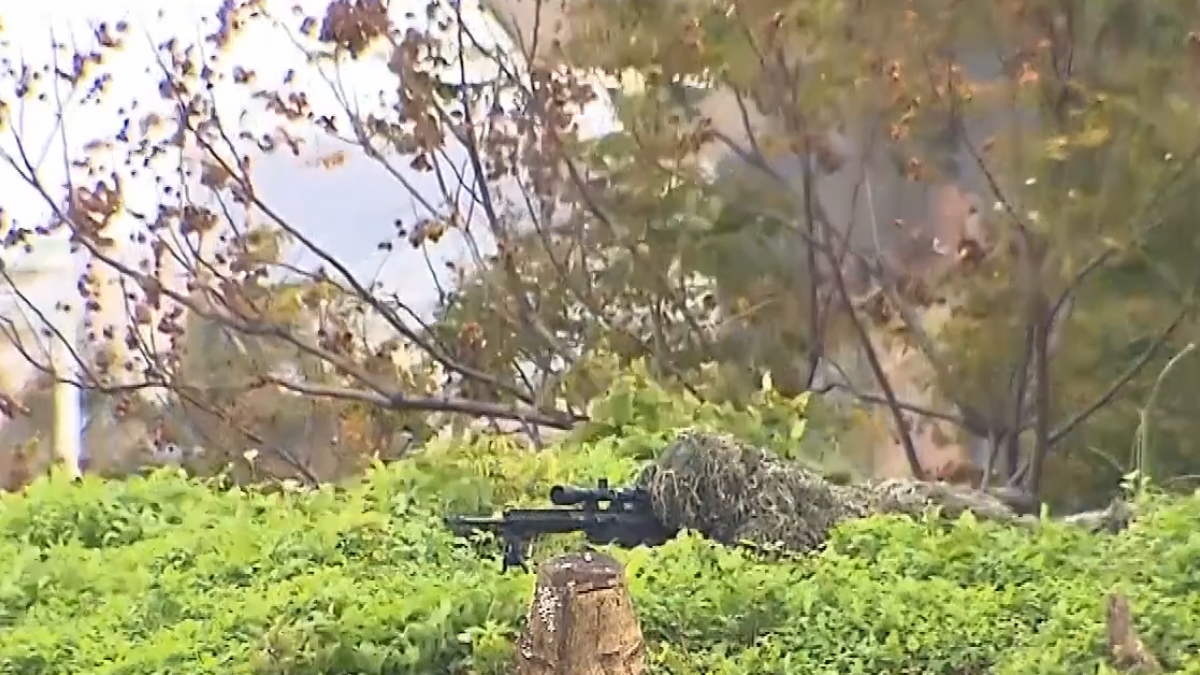 黑鷹直升機操演 擬敵攻佔國防部反特攻