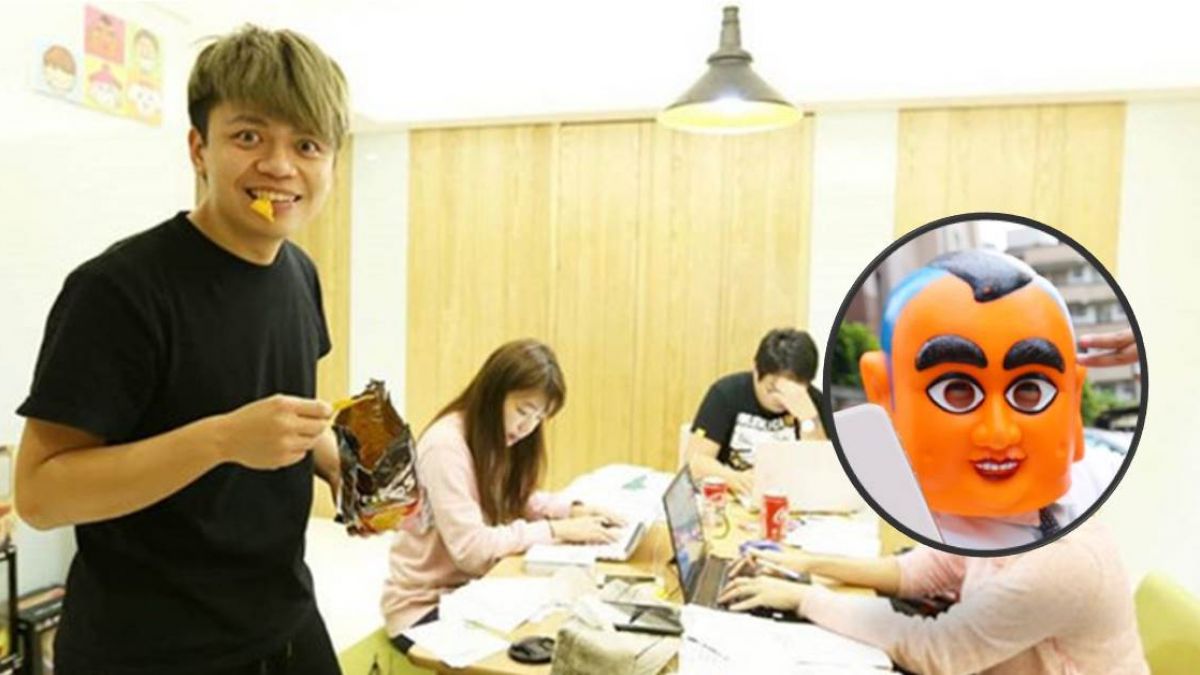 蔡阿嘎曬工作照…大頭佛本尊疑曝光 金髮白肌網友暴動了！