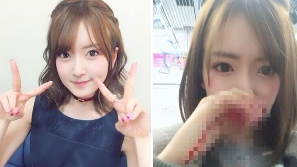 女星搭電車突噴血 「無辜自拍」網嗆翻！