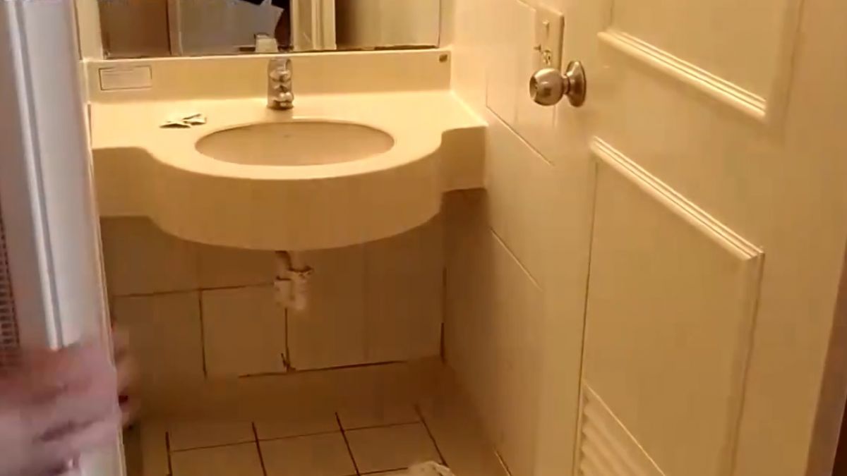 「招待十次也不敢來了」入住民宿洗手檯整個垮下