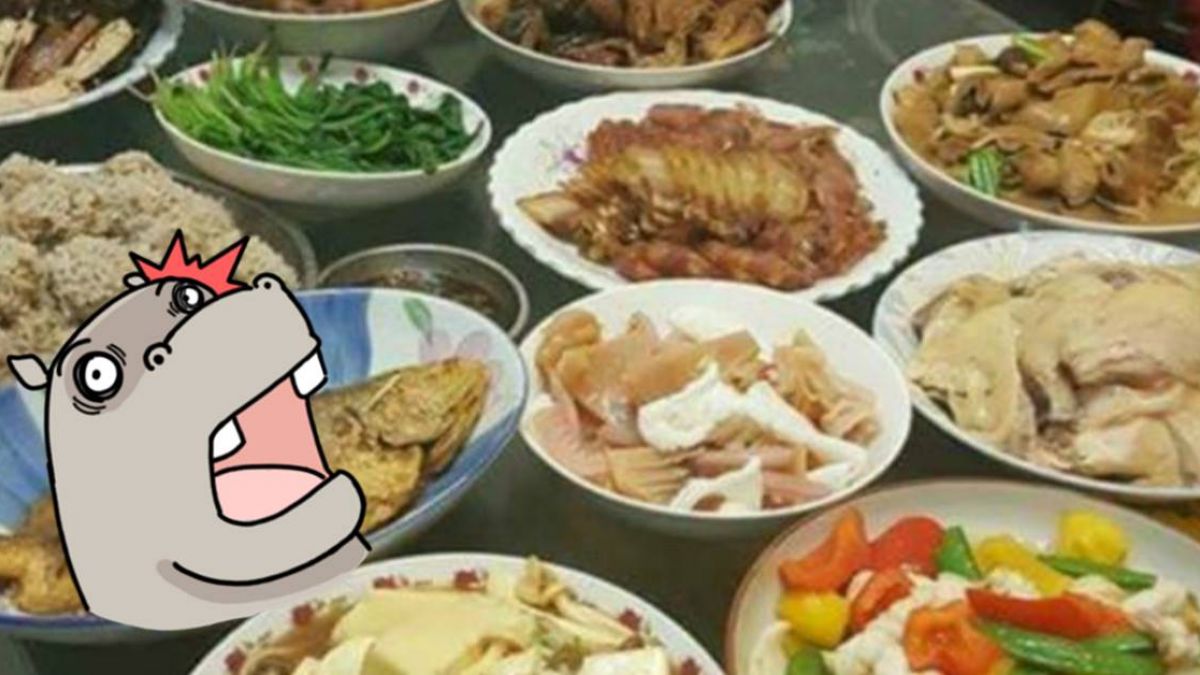 奶奶覺得你很餓!他回老家驚見「16菜1湯」…只有3人吃