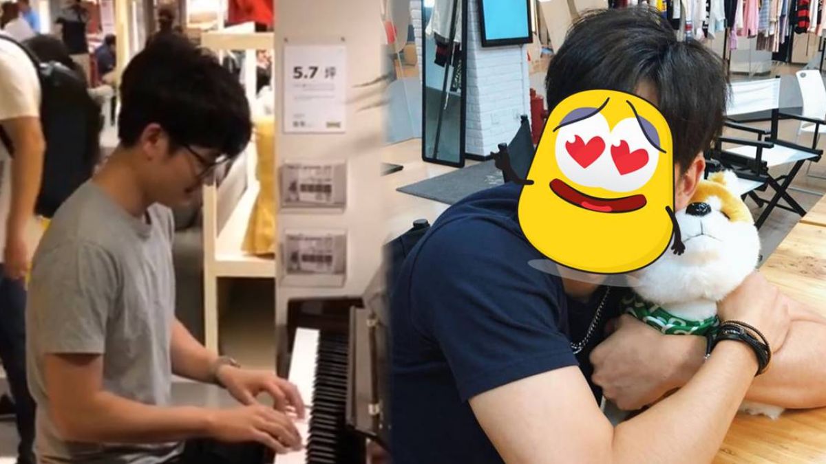 眼鏡男IKEA大秀琴技！仔細看竟是「他」開秘密演唱會