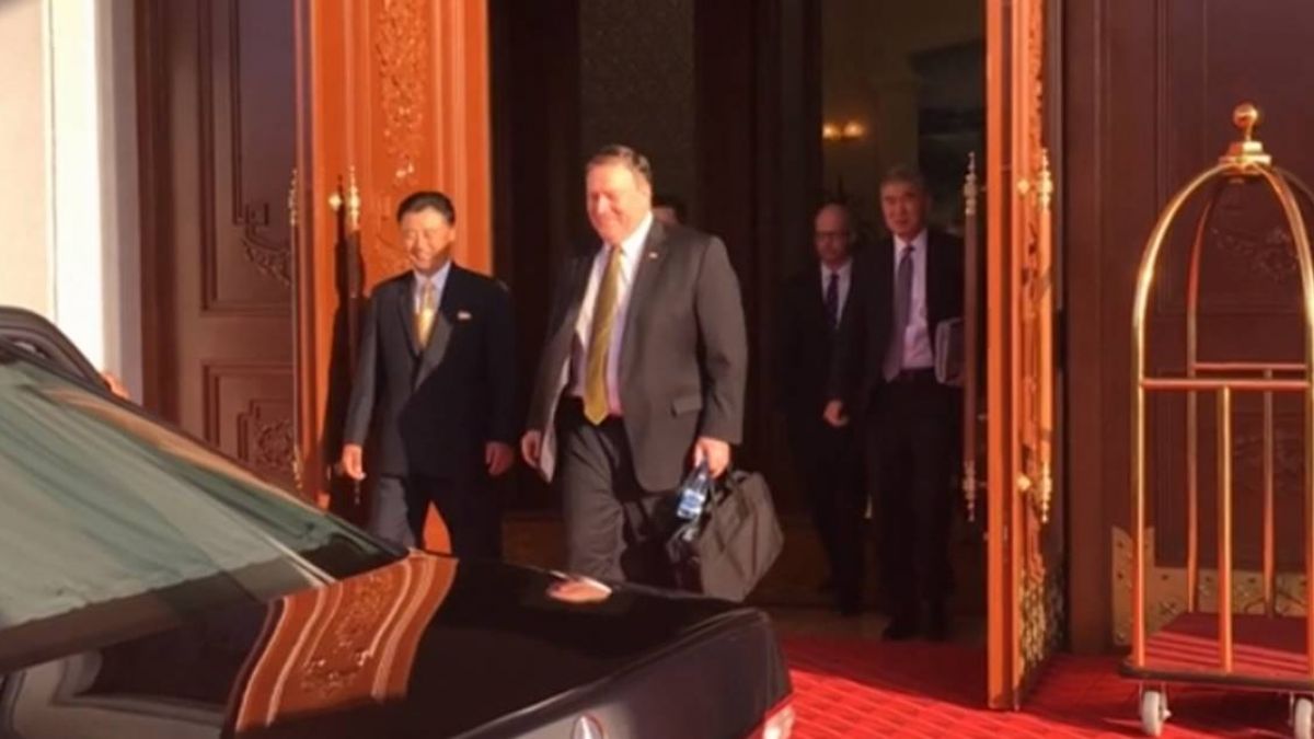 蓬佩奧訪北韓第2天  持續非核化談判