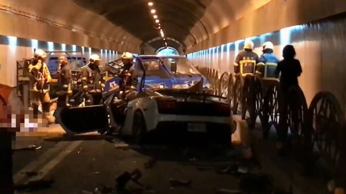 來不及叫！超跑隧道內飆速奪2命 驚悚瞬間曝光