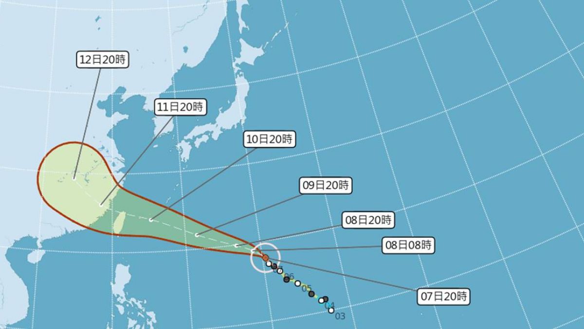 強颱瑪莉亞路徑又南修！ 氣象局：不排除直接登陸北台灣