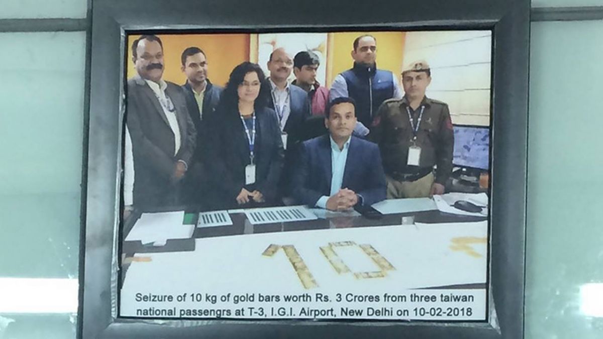 台人多次走私黃金至印度 機場張貼公告重傷台形象