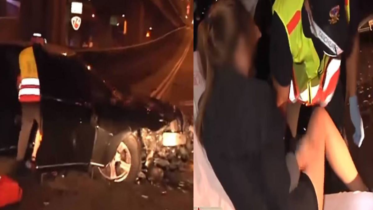 開百萬名車載長腿辣妹！他酒駕自撞還嗆警「我是台商」