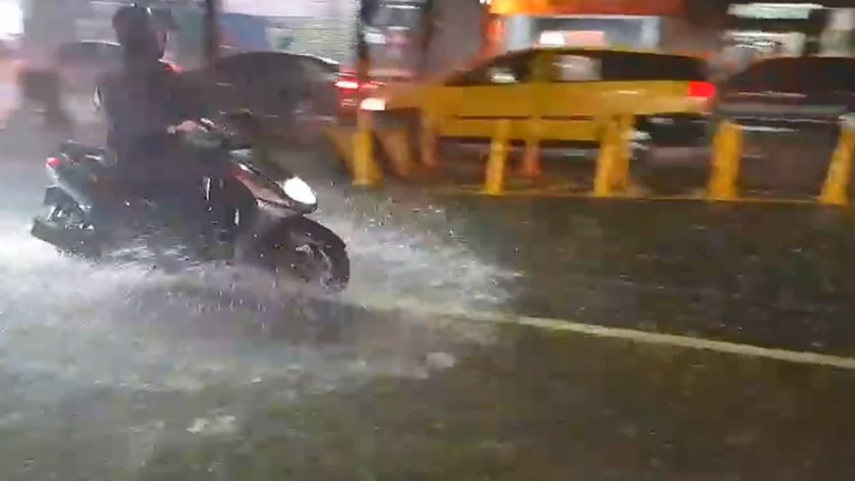 大雨狂炸 北北基周六7小時內閃電5657次