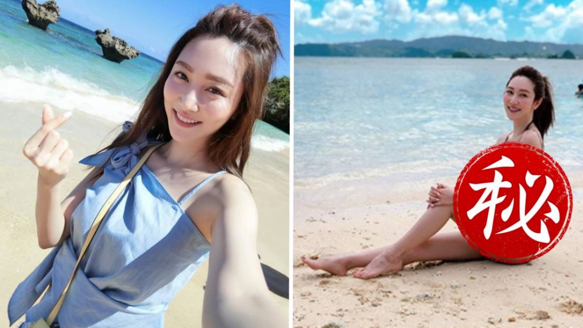 曾莞婷沖繩大解放！性感泳裝挖「2個大洞」 神秘好友視角曝光