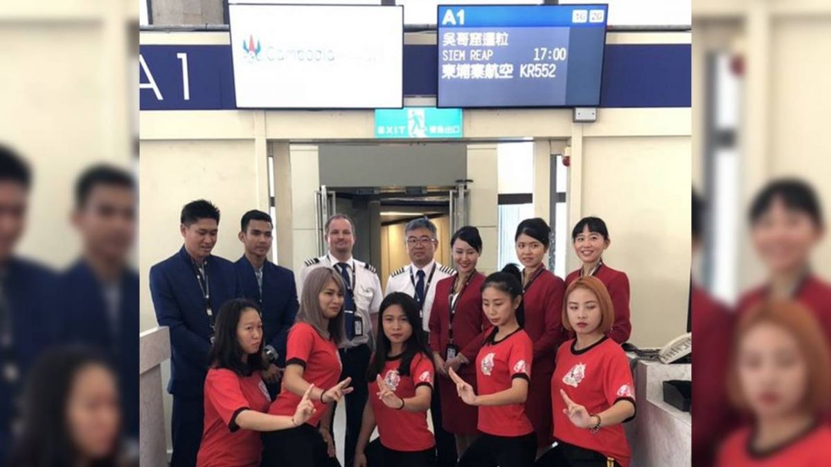 看準觀光商業市場 柬埔寨航空首航台北