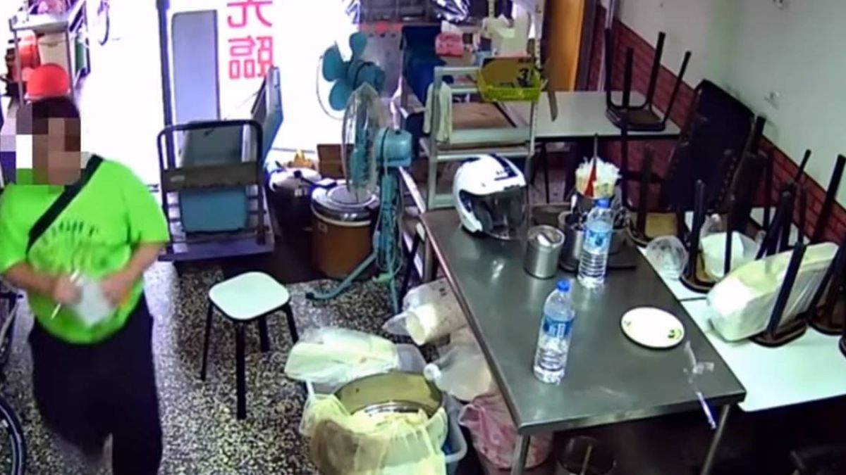 【影片】假冒宮廟繞境送平安符 竊賊潛入店家偷皮夾